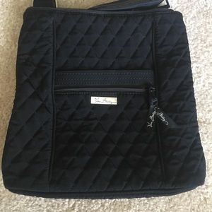 -Vera Bradley Blck fabric quilted bag